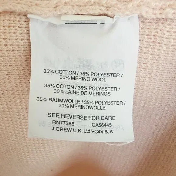 J. Crew Blush Pink Sophie Open Front Sweater Blazer - Picture 6 of 6